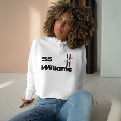 Williams x Carlos Sainz #55 // Crop Hoodie