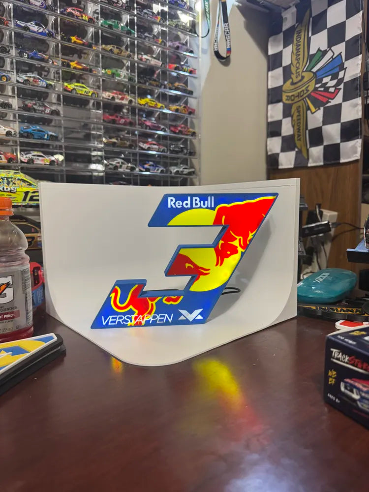 Max Verstappen Lightbox Lamp - 3D Print