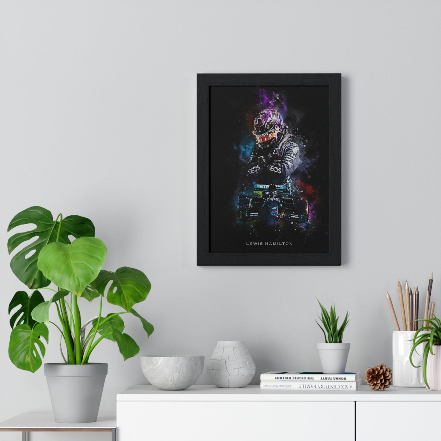 Lewis Hamilton - Vinyl Framed Art Poster