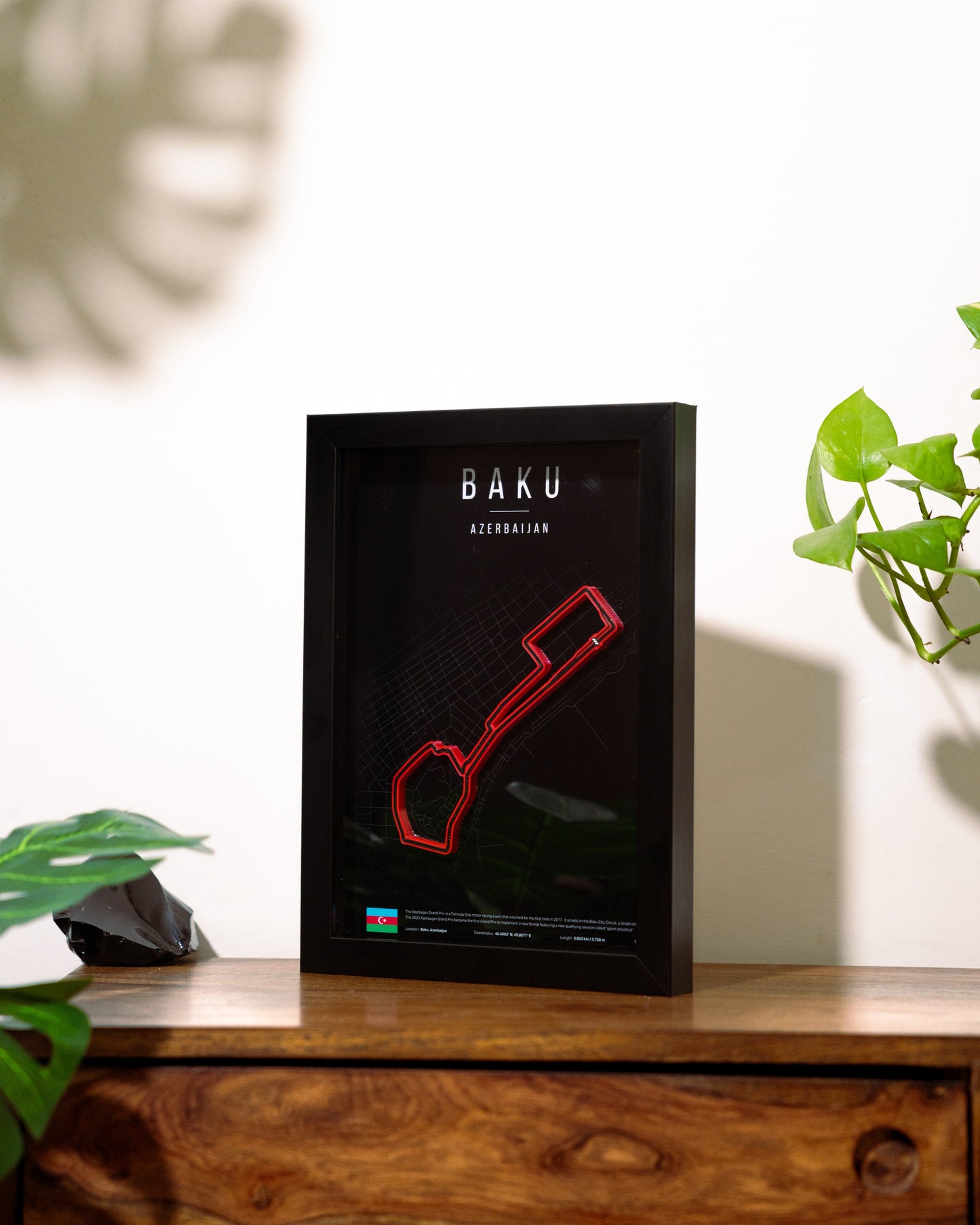 BAKU F1 Track 3D Wall Frame
