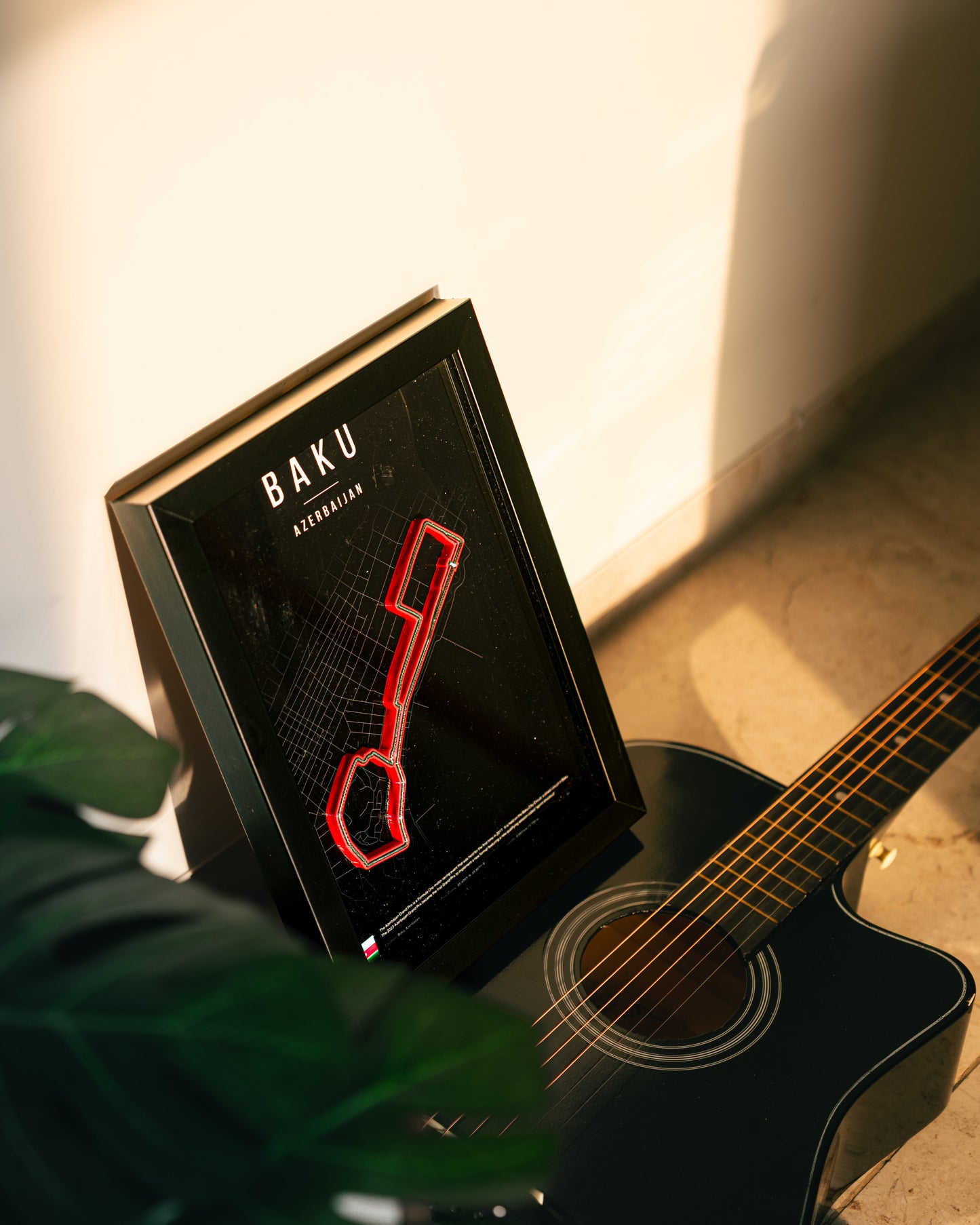 BAKU F1 Track 3D Wall Frame