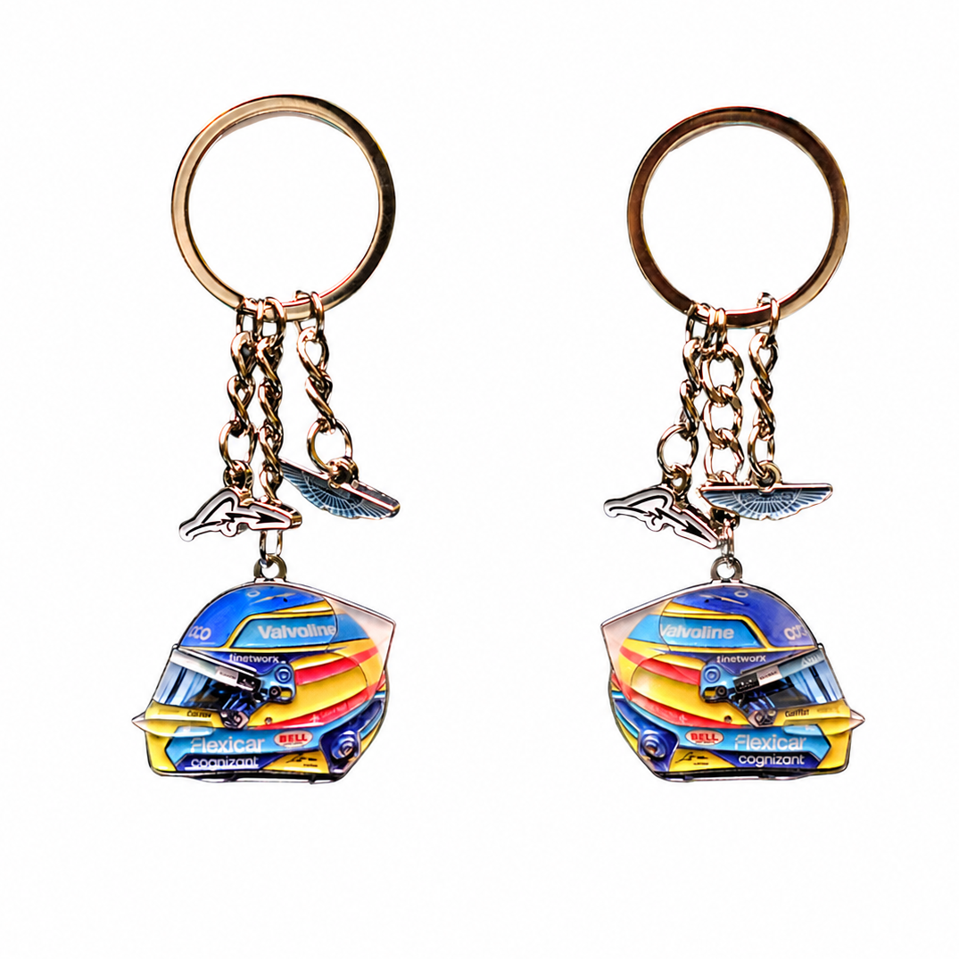 Fernando Alonso Metal helmet keychain
