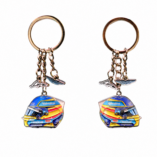 Fernando Alonso Metal helmet keychain