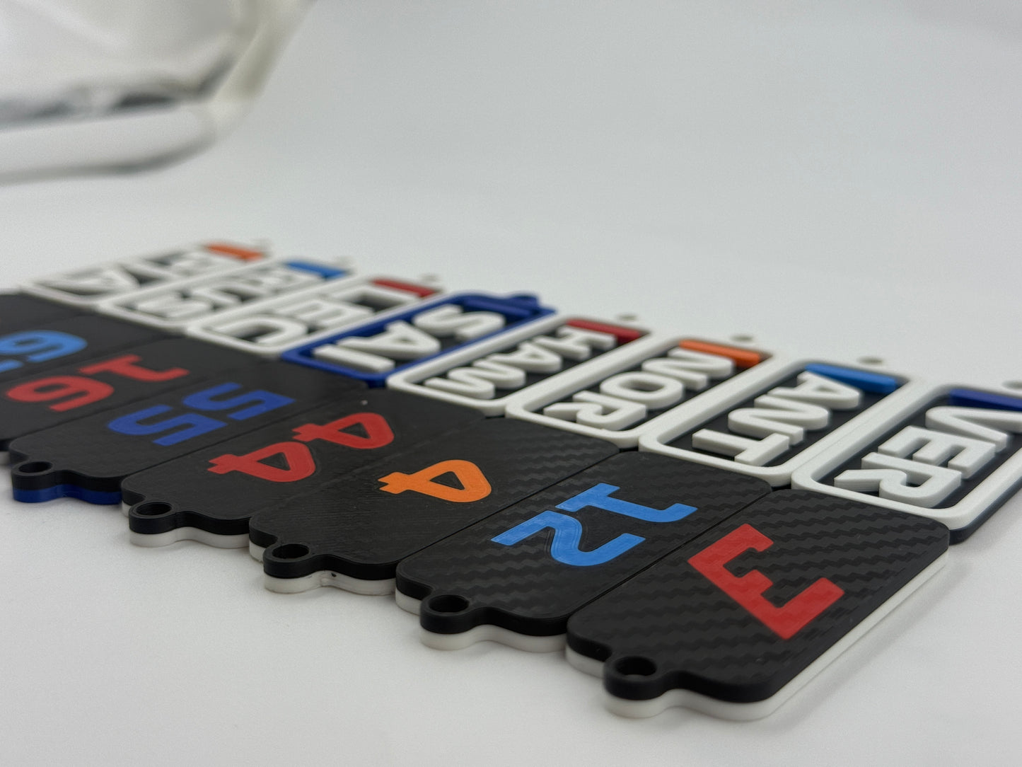 F1 Driver Tag Keychains