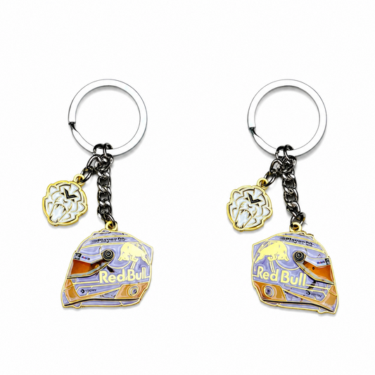 Max Verstappen Quad Champion Special Edition Helmet Keychain