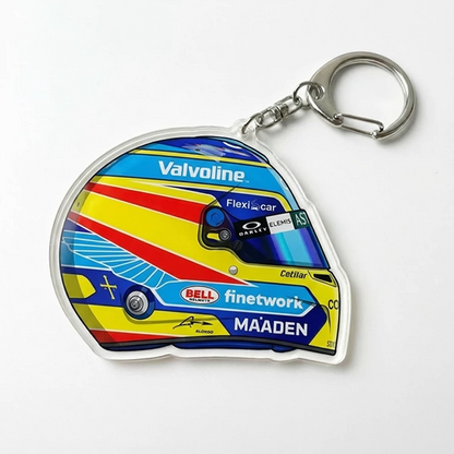 Fernando Alonso Helmet Keychains