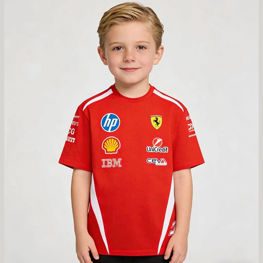 Charles Leclerc - Scuderia Ferrari Kid's Jersey Tee 2026