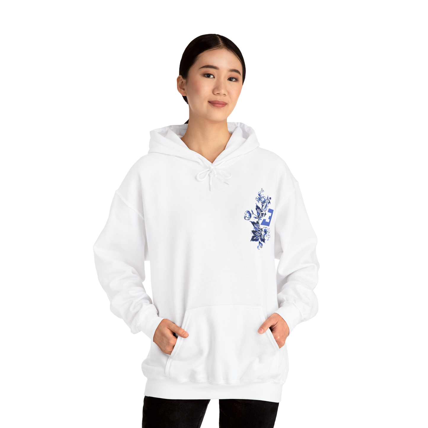 Unleash the Lion Delft Blue - Unisex Hoodie