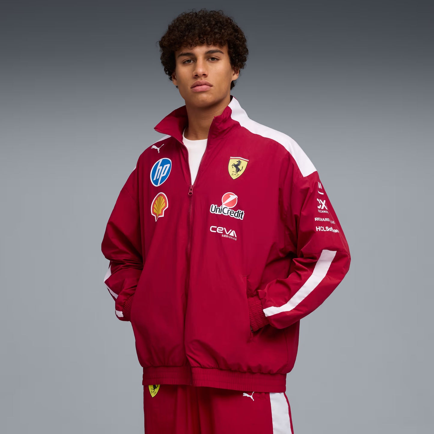 Scuderia Ferrari Drivers Oversized Jersey Jacket