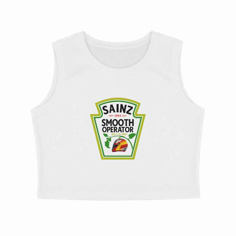Carlos Sainz - Smooth Operator // Crop Tank Top