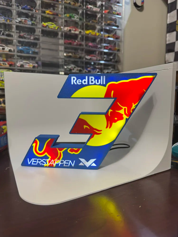 Max Verstappen Lightbox Lamp - 3D Print