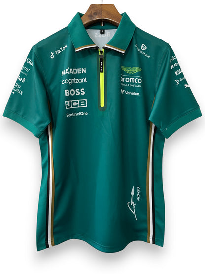 Fernando Alonso - Aston Martin Polo Jersey 2025