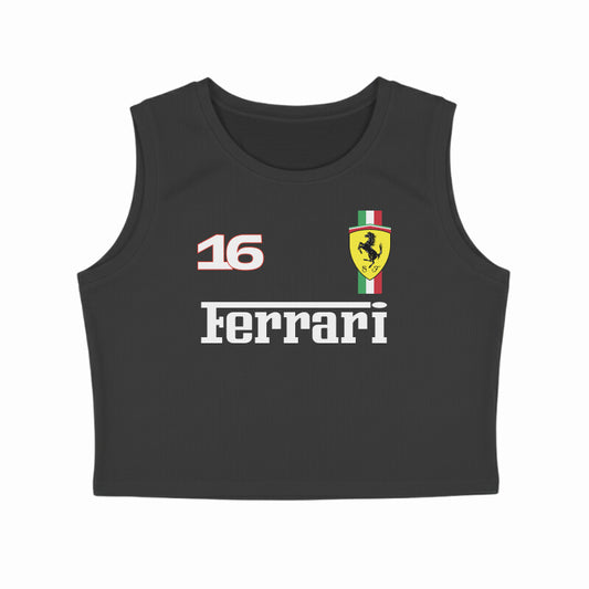 Charles Leclerc Ferrari #16 // Crop Tank Top