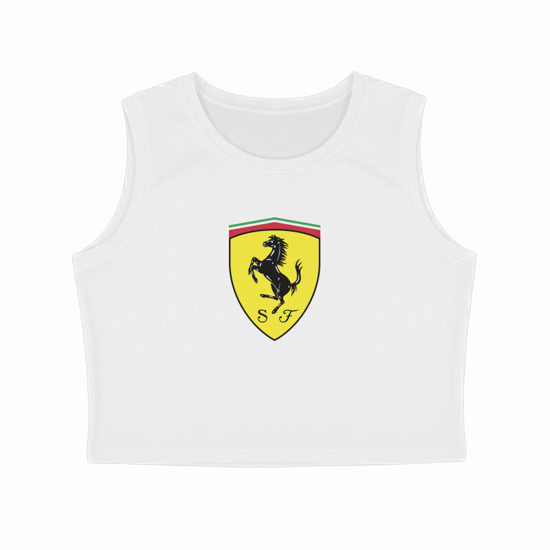 Ferrari Shield // Crop Tank Top