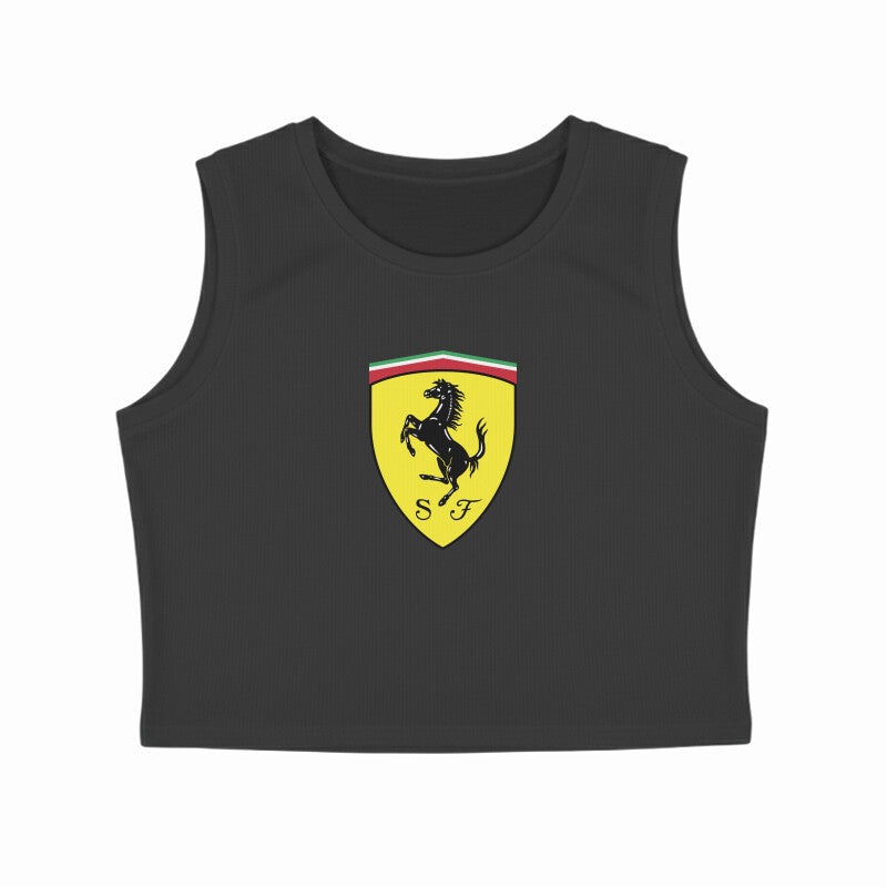 Ferrari Shield // Crop Tank Top