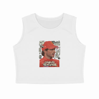 Carlos Sainz - Fan Art // Crop Tank Top