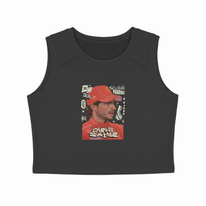 Carlos Sainz - Fan Art // Crop Tank Top