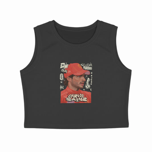 Carlos Sainz - Fan Art // Crop Tank Top