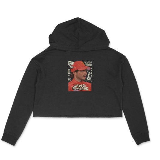 Carlos Sainz - Fan Art // Crop Hoodie