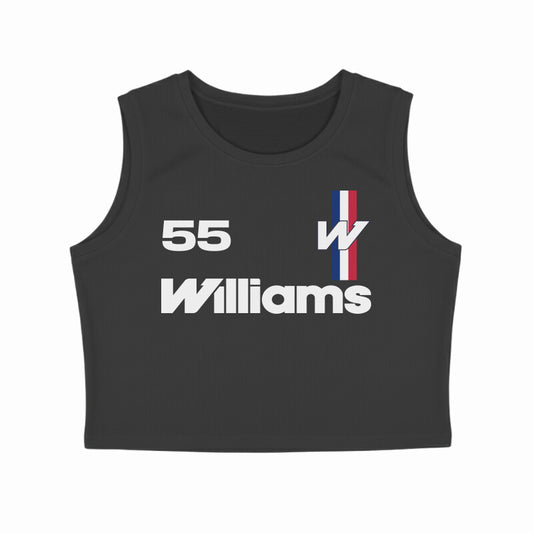 Williams x Carlos Sainz #55 // Crop Tank Top