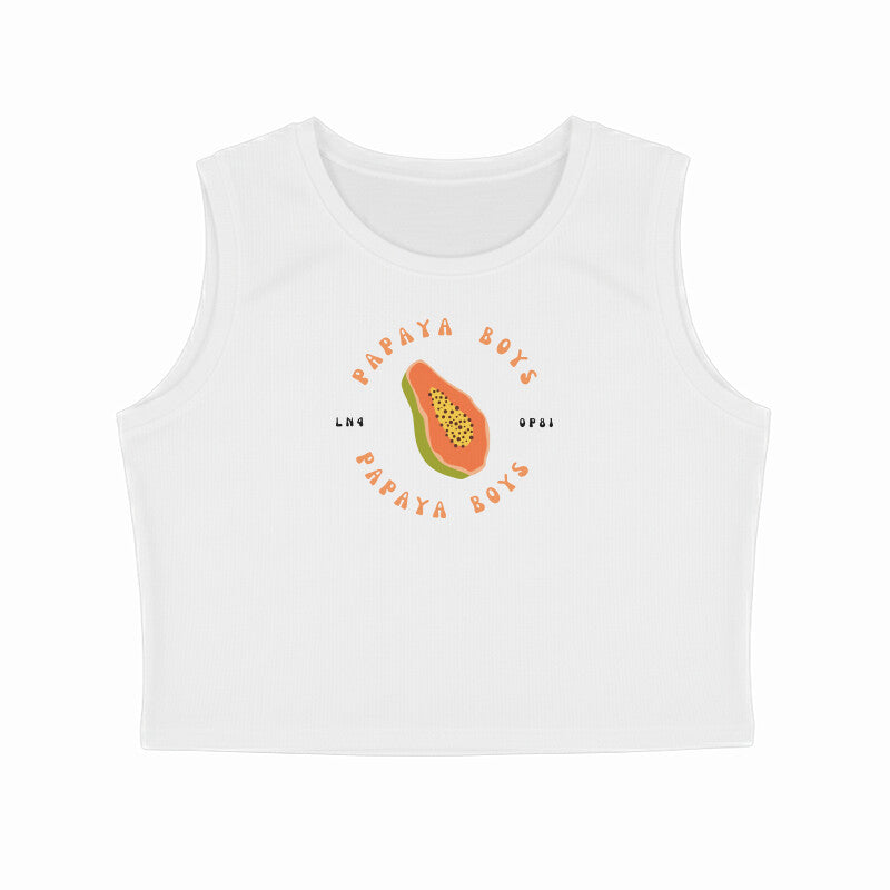 Papaya Boys // Crop Tank Top