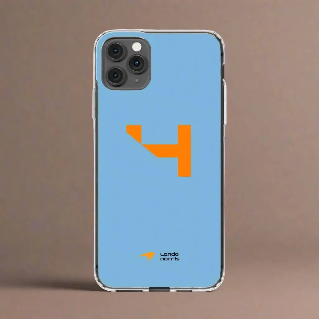 F1 iPhone Cover Lando Norris #4 on display