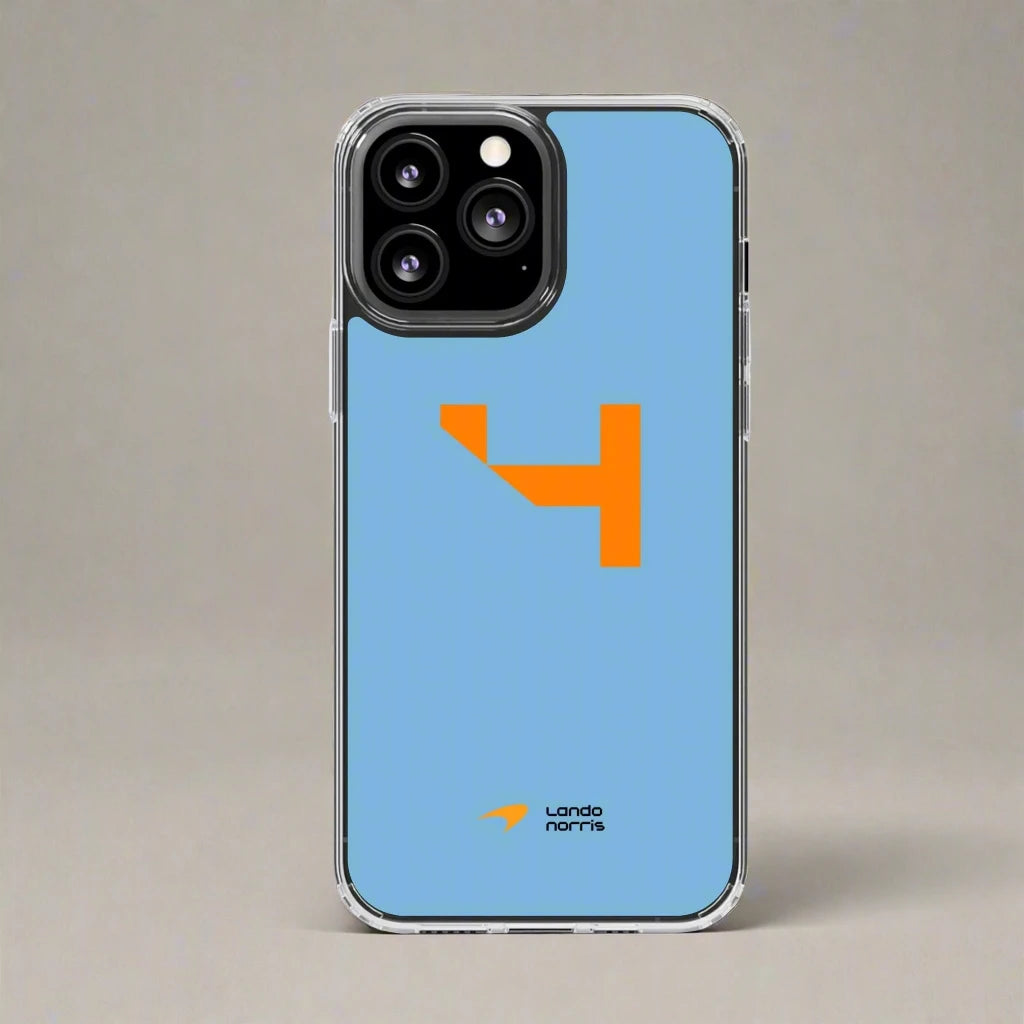 F1 iPhone Cover Lando Norris #4 on display