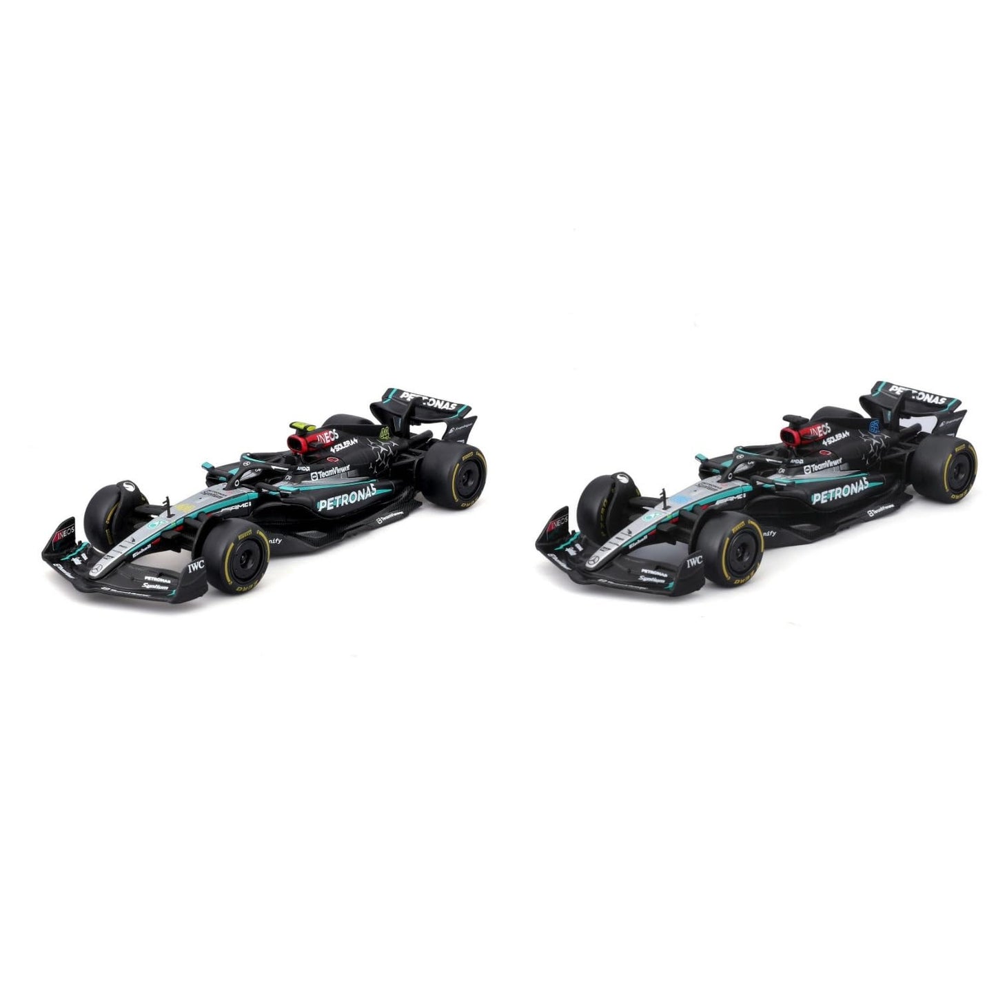 2024 Mercedes-AMG W15 set of 2 cars 1:43 diecast scale models (Bburagp Brand)