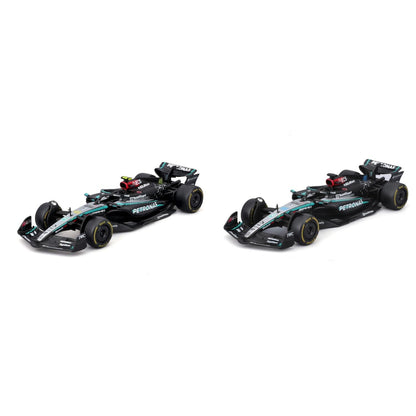 2024 Mercedes-AMG W15 set of 2 cars 1:43 diecast scale models (Bburagp Brand)