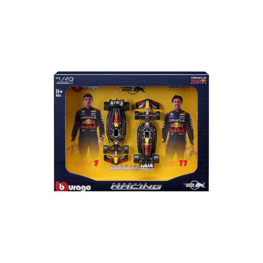 2024 RedBull RB20 set of 2 cars 1:43 diecast scale models (Bburagp Brand)