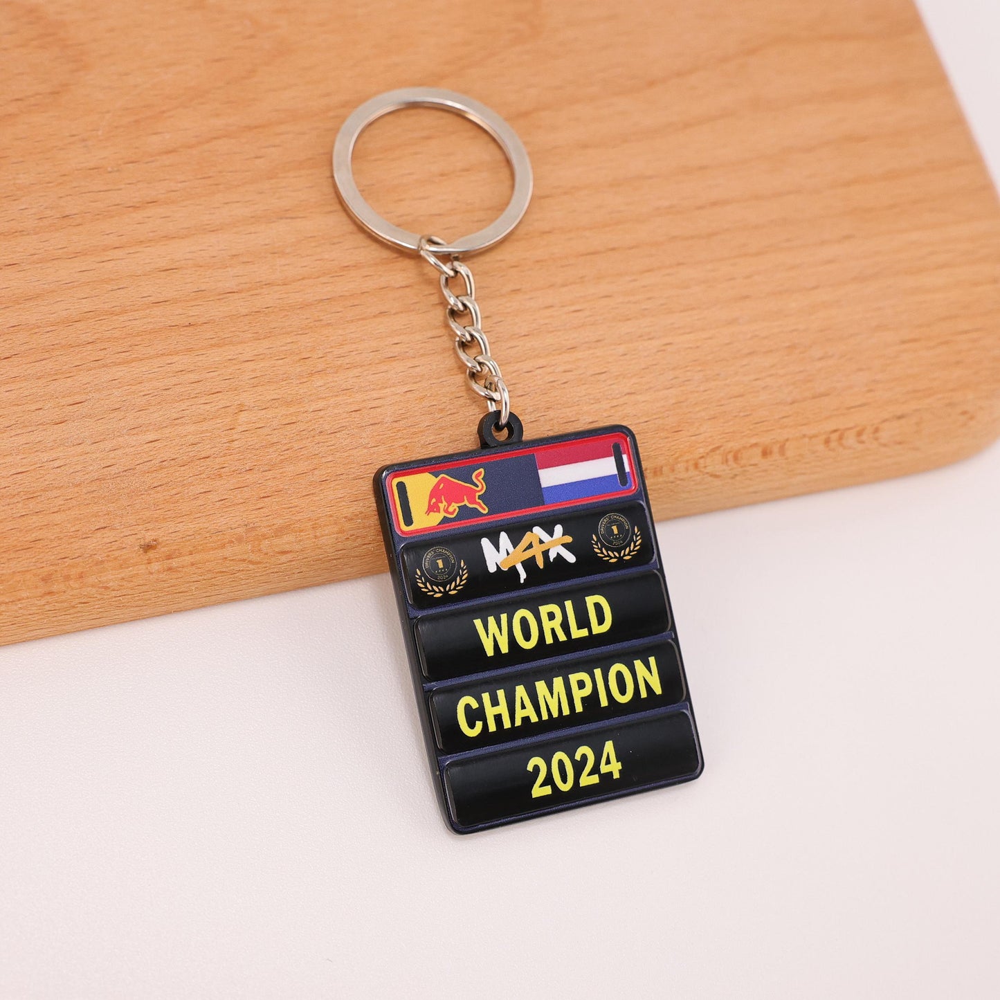 Max Verstappen World Championship Pitboard Keychains (2021-2024)