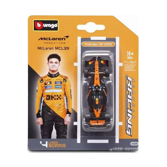 2025 Mclaren MCL39 (#4) Lando Norris | Bburago 1:64 scale diecast model car
