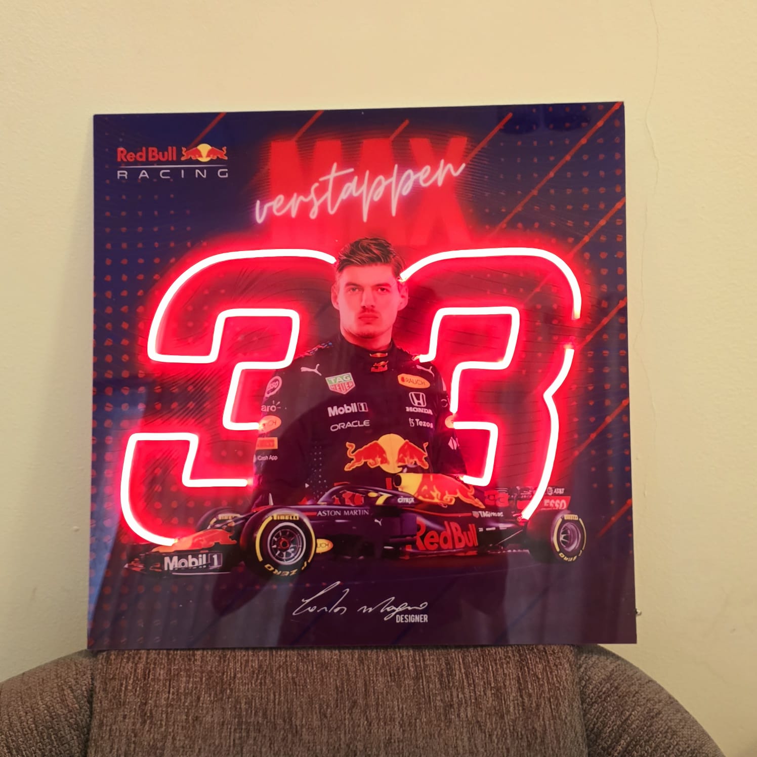 BULL様の専用ページ　1点 Max Verstappen #33 Neon LED – 1lessidiot