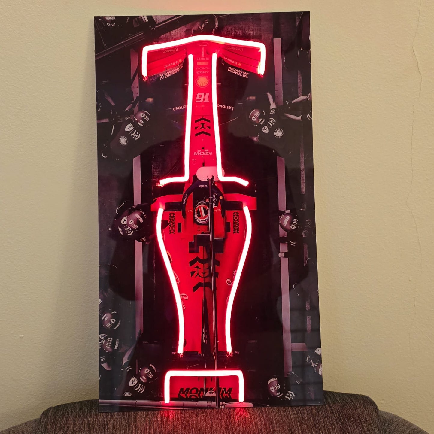 Charles Leclerc Ferrari Neon LED