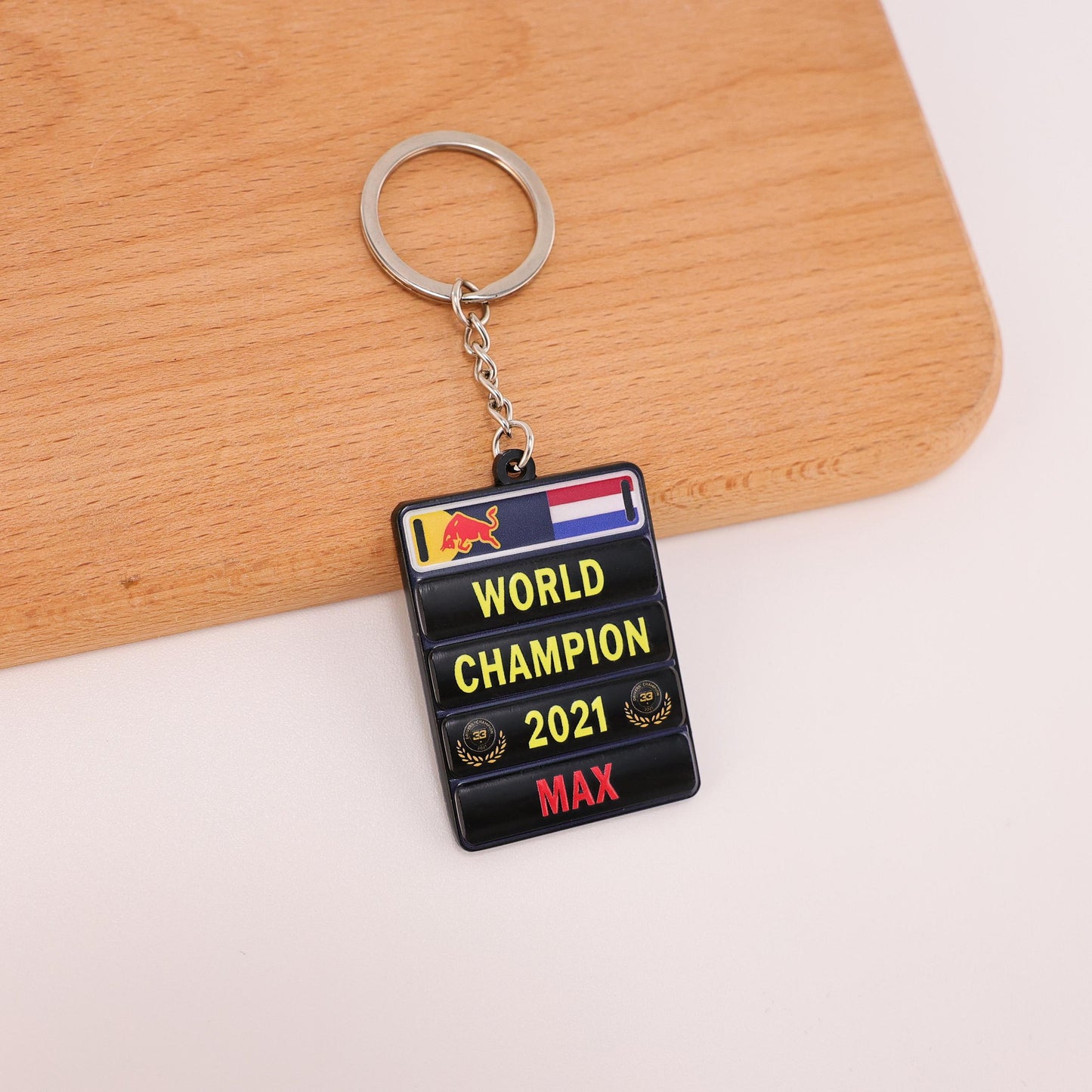 Max Verstappen World Championship Pitboard Keychains (2021-2024)