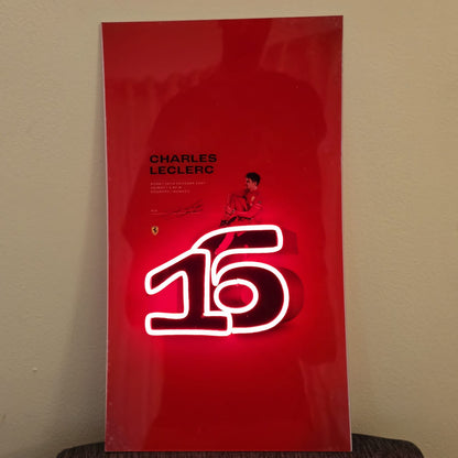 Charles Leclerc #16 Neon LED