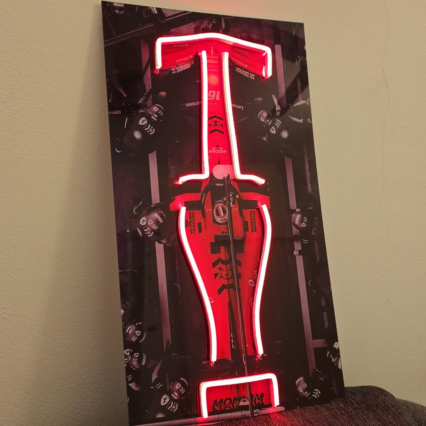 Charles Leclerc Ferrari Neon LED