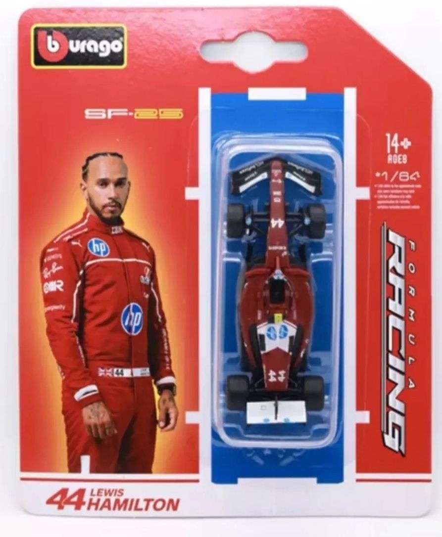 2025 Ferrari SF-75 Lewis Hamilton (#44) Bburago 1:64 scale diecast model car